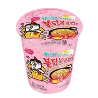 نودل  کره ای لیوانی کربونارا با سس تند  Carbonara Samyang