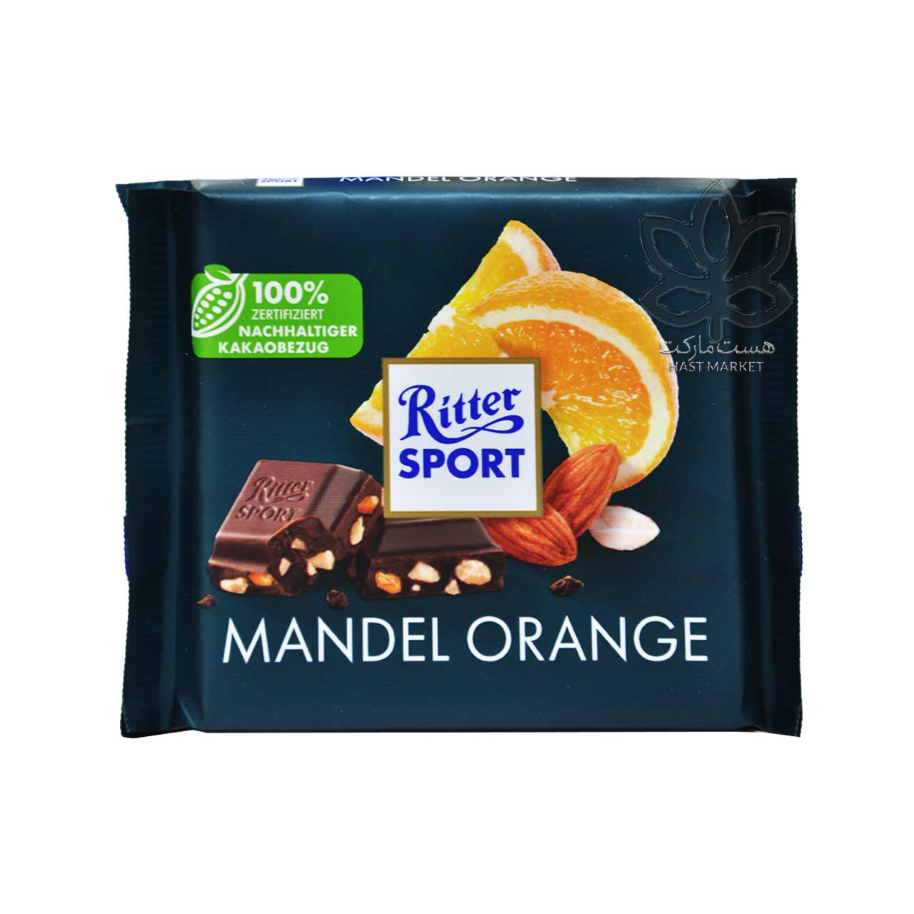 شکلات با بادام و پرتقال 100 گرم ریتر اسپورت - Ritter Sport