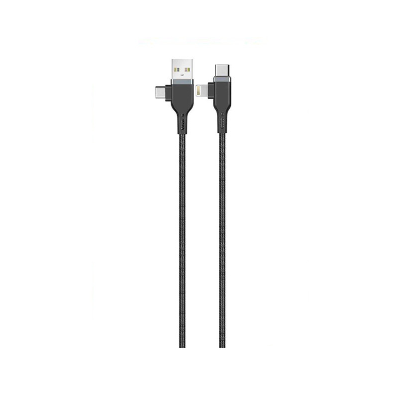کابل تبدیل USB به USB-C / لایتنینگ ویوو مدل PT04 طول 1.2 متر