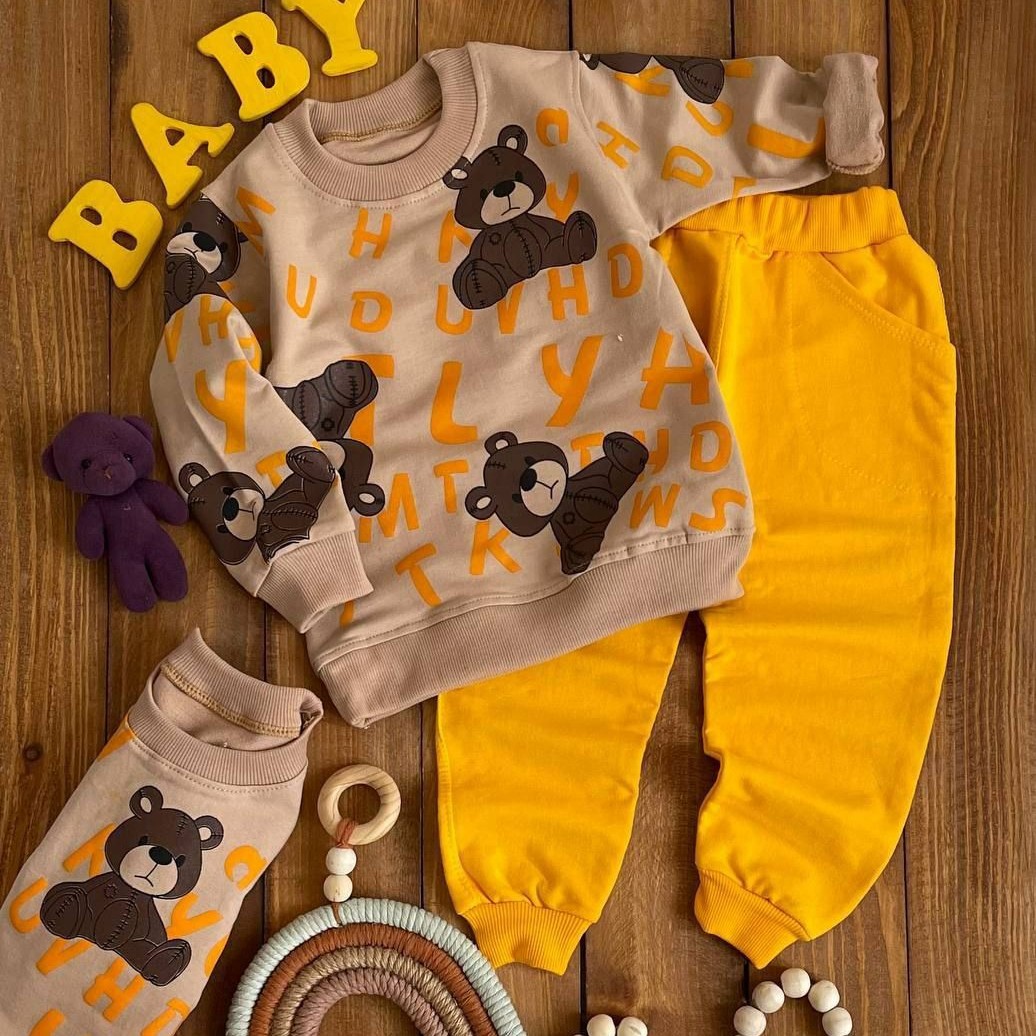 ست بلوز و شلوار اسپورت پاییزه ، کیفیت عالی،  مناسب 2 تا 9 سال،