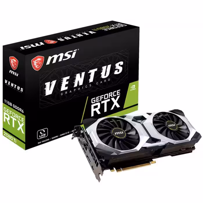 کارت گرافیک ام اس آی مدل GeForce RTX 2080 Ti VENTUS 11G با حافظه 11 گیگابایت