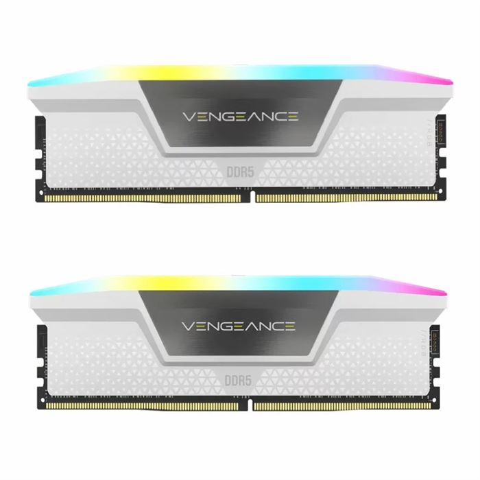 رم کورسیر VENGEANCE RGB White 32GB 16GBx2 5200MHz CL36 DDR5