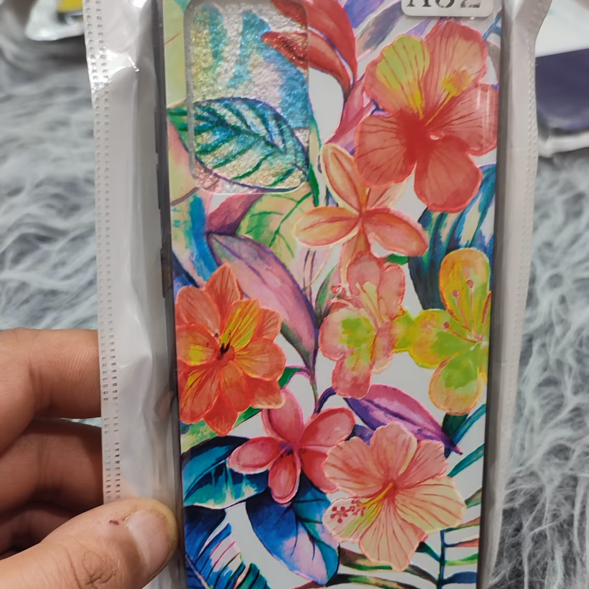 قاب طرحدار گل SAMSUNG A52 A52S