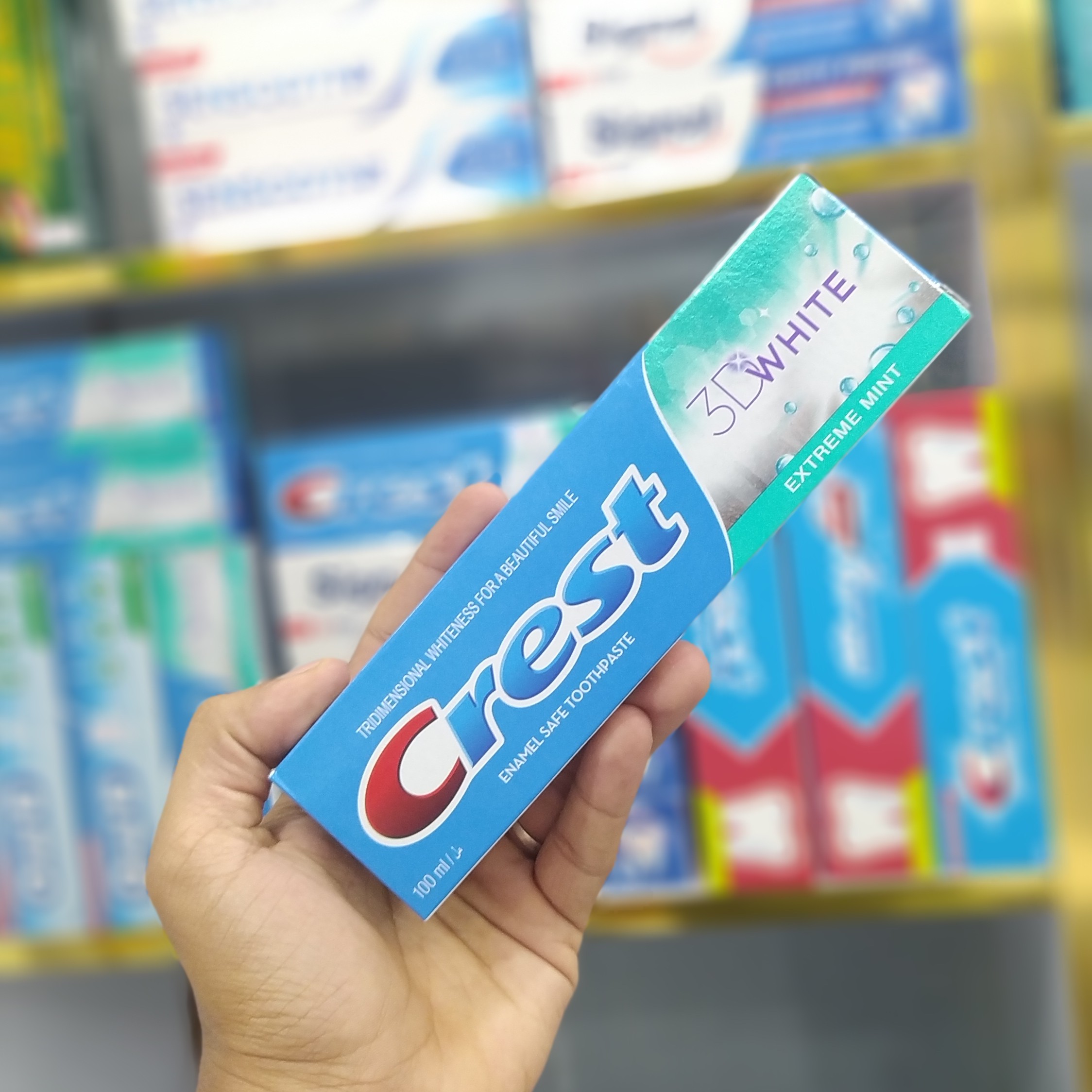 خمیر دندان کرست مدل Crest 3D White با حجم 100 میل