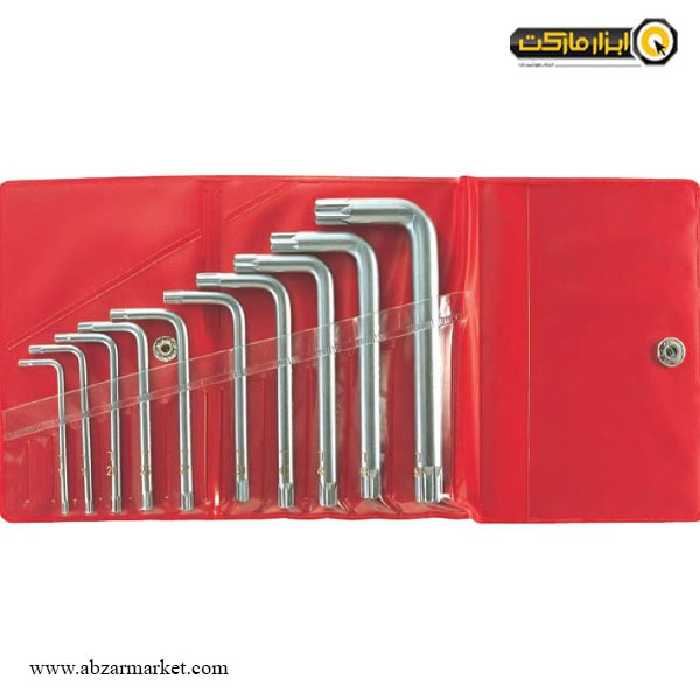 ست آچار آلن ستاره ای ایت کوتاه 10 عددی مدل TXL-10