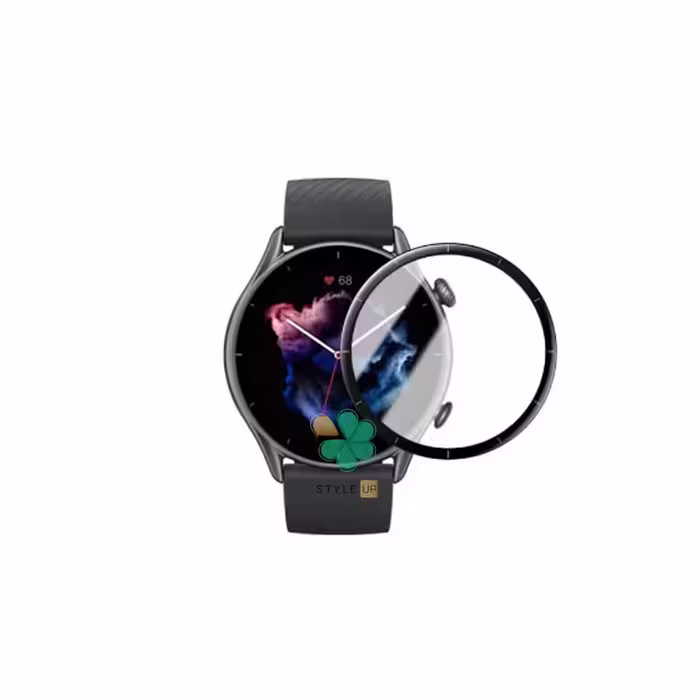 گلس سرامیکی ساعت شیائومی Amazfit GTR 3 Pro مدل دور مشکی