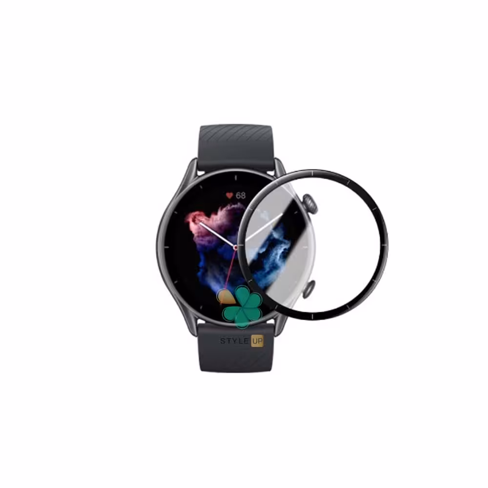 گلس سرامیکی ساعت شیائومی Amazfit GTR 3 Pro مدل دور مشکی