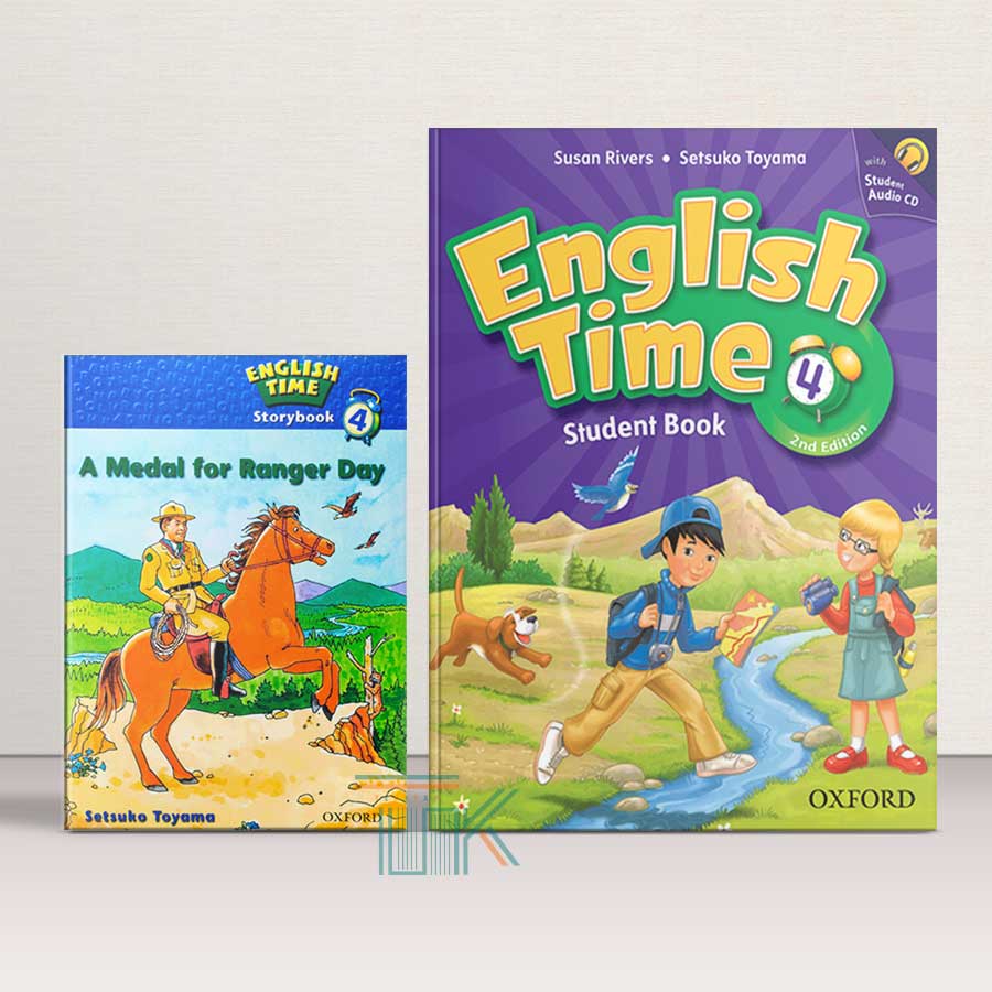 پک کتاب انگلیش تایم 4 ویرایش دوم به همراه کتاب داستان | English Time 4 2nd Edition with Story Book Pack | خرید کتاب زبان | خرید لوازم التحریر | چی کتاب | بالاترین تخفیف و ارسال رایگان