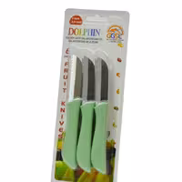 چاقو میوه خوری دلفین 3 پک سبز 