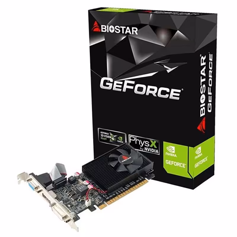 کارت گرافیک 1 گیگ بایواستار BIOSTAR G210 1GB DDR2