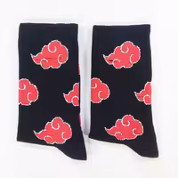 جوراب ساقدار طرح ابر قرمز آکاتسوکی ناروتو