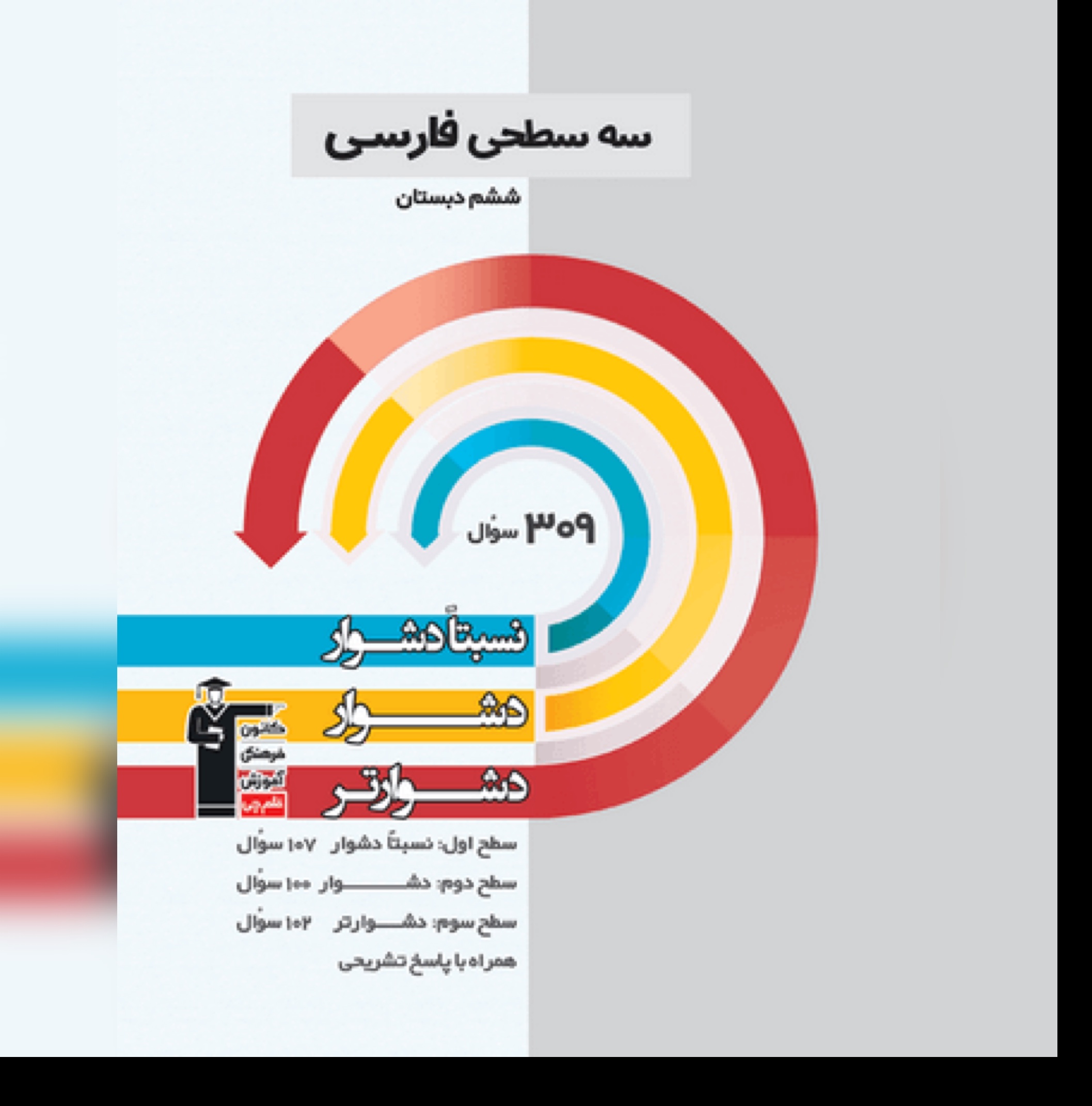 کتاب سه سطحی فارسی ششم  قلم چی