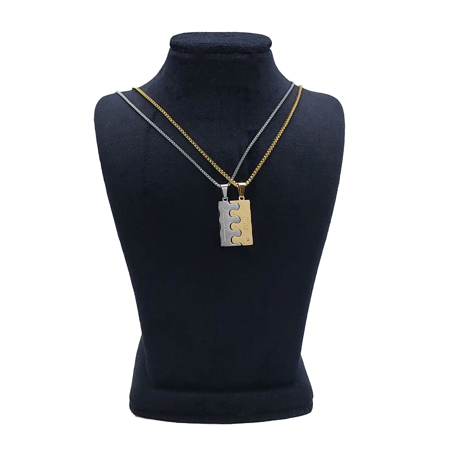 ست کاپلی گردنبند طرح پیوند عاشقانه کد CS-1145