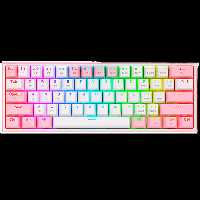 کیبورد گیمینگ ردراگون مدل K616 FIZZ Pro White & Pink