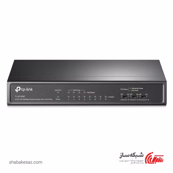 قیمت و خرید سوئیچ شبکه تی پی لینک TP-Link TL-SF1008P POE - شبکه ساز