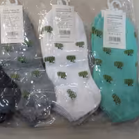 جوراب نخی پنبه درجه یک فانتزی 10-تایی