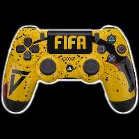 کنترلر دوال شاک پلی استیشن 4 های کپی طرح فیفا زرد