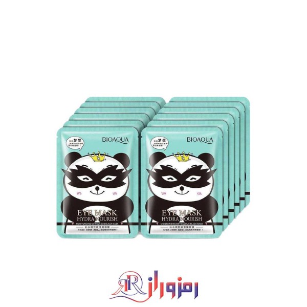 ماسک ورقه ای دور چشم پاندا بیوآکوا bioaqua پک 10 عددی