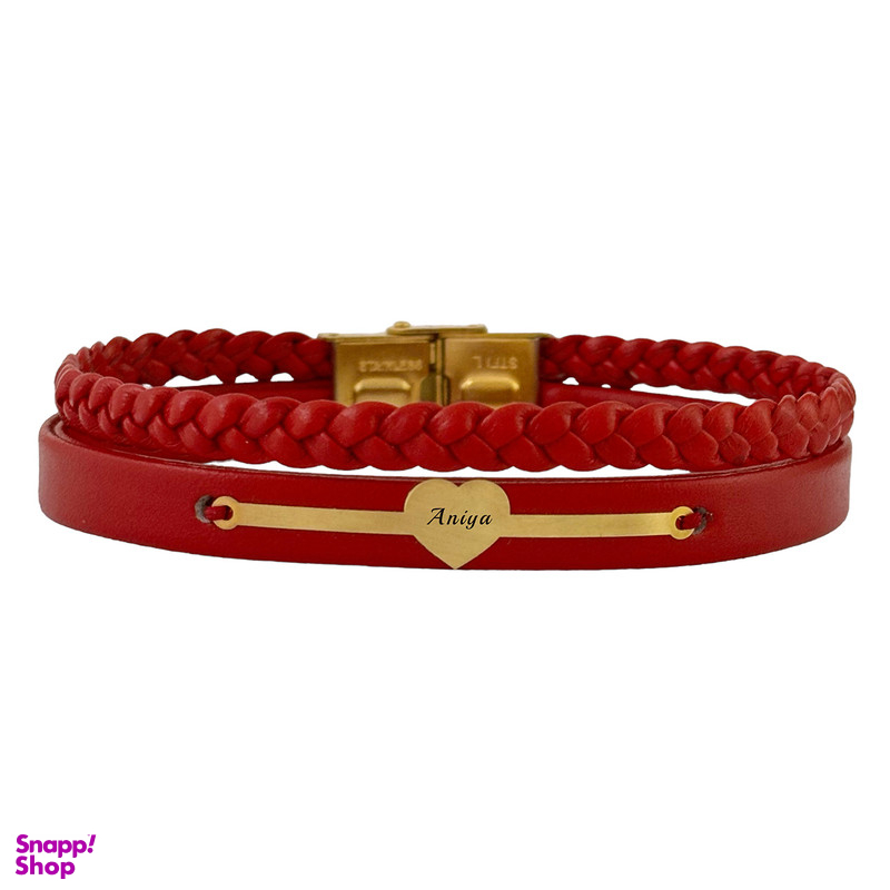 دستبند طلا 18 عیار زنانه لیردا مدل اسم آنیا  9010