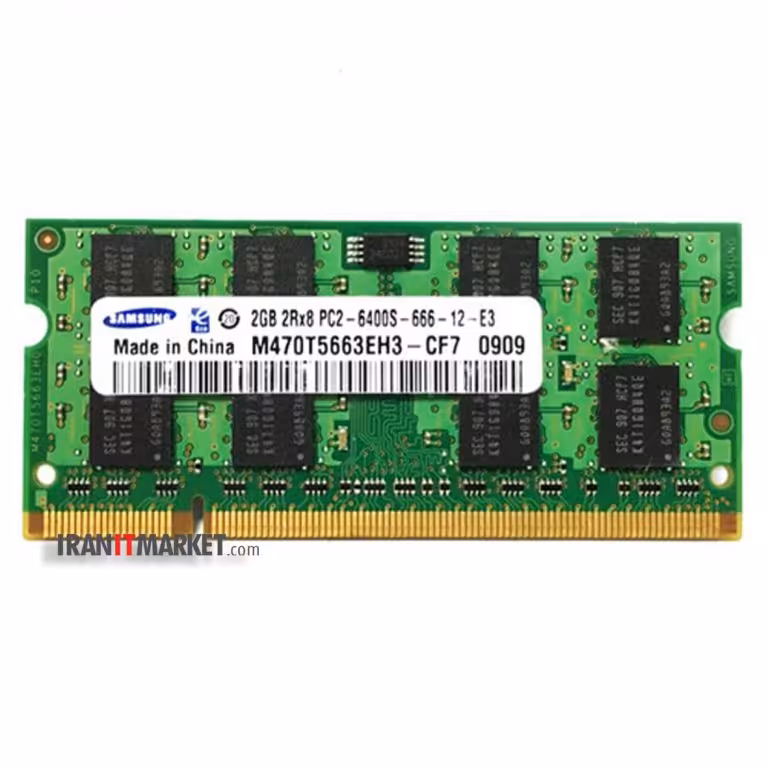 رم لپ تاپ سامسونگ ram samsung 2Gb pc2-6400 800mhz
