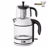 خرید چای ساز روهمی فلر مدل TS 286 شیشه ای سفید / قرمز - دومینو کالا