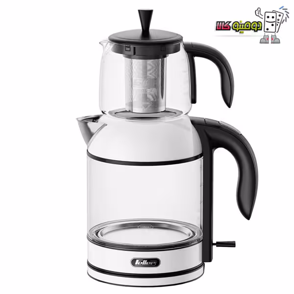 خرید چای ساز روهمی فلر مدل TS 286 شیشه ای سفید / قرمز - دومینو کالا