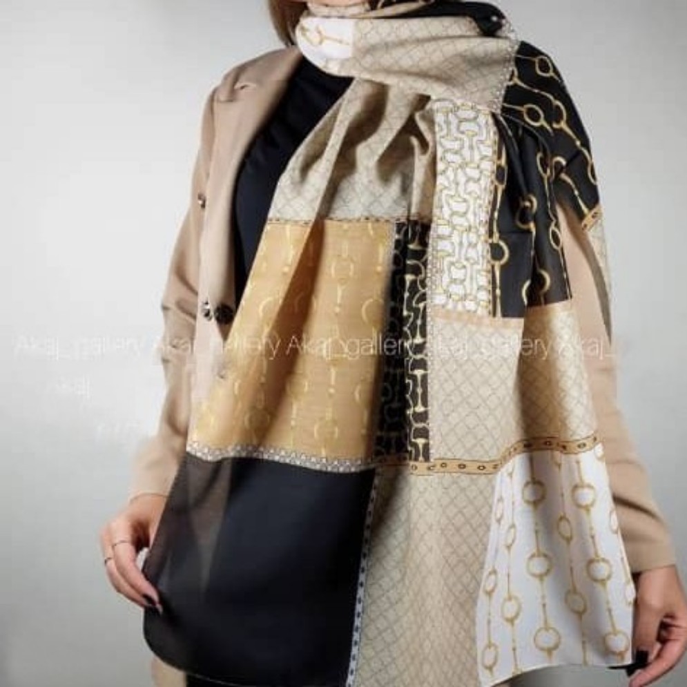 شال نخی کرم  مجلسی