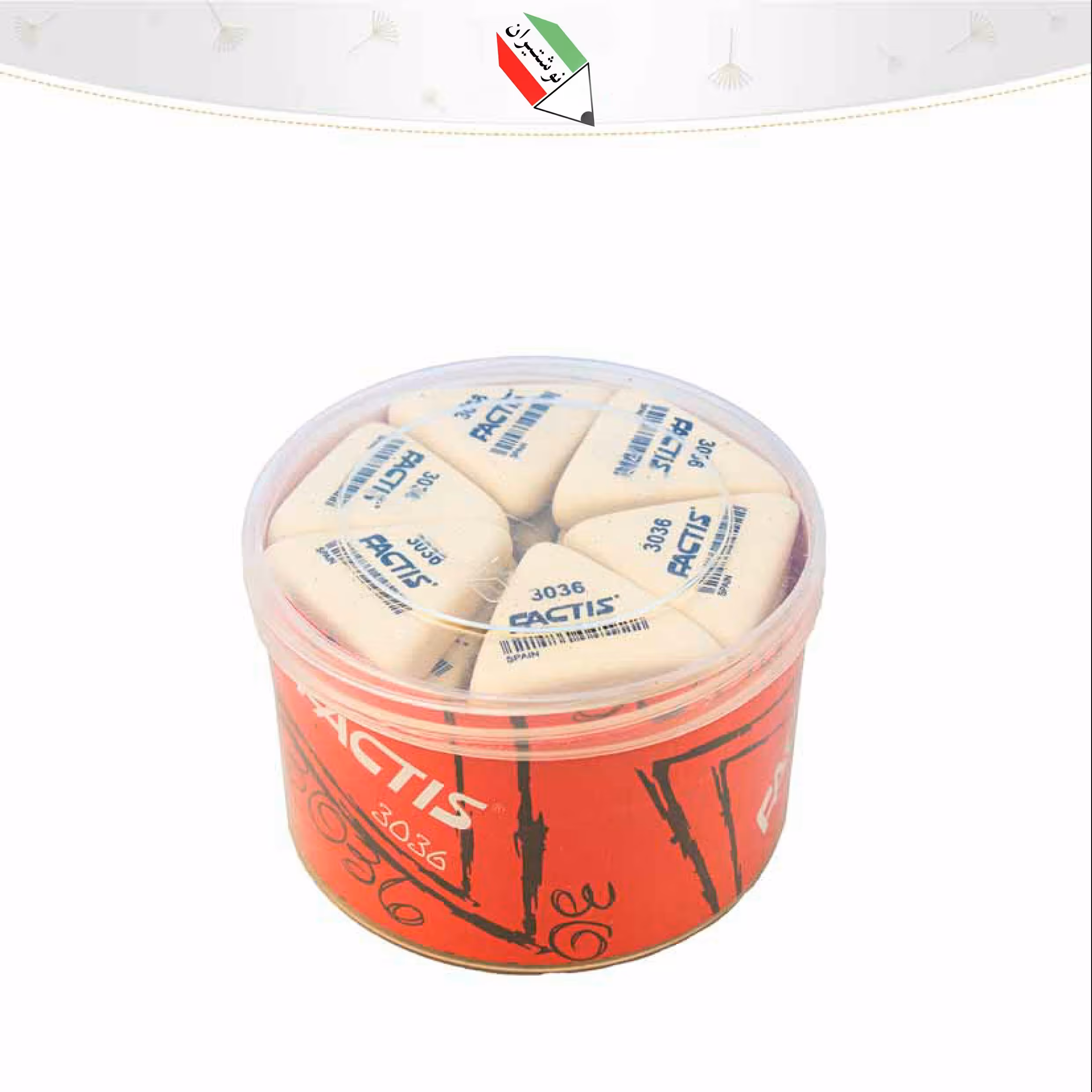 پاکن سفید مثلثی بزرگ فکتیس مدل t 24 کد -17041- 1667