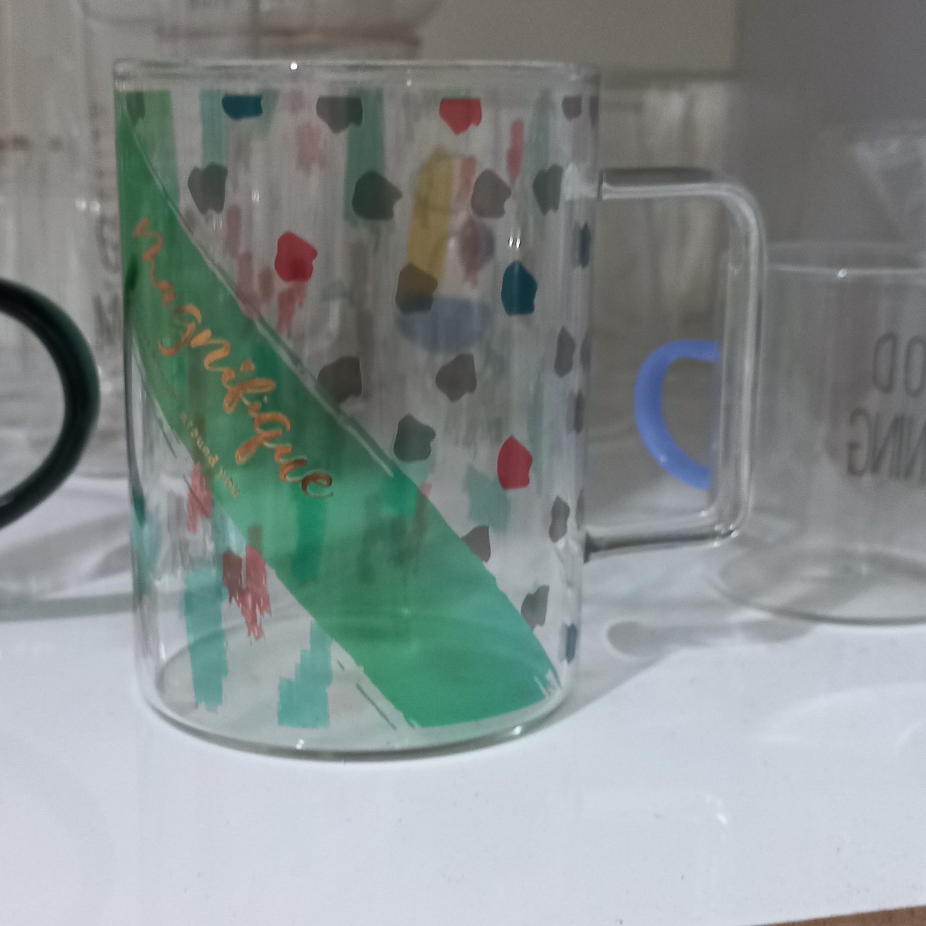 ماگ پیرکس  طرحدار دسته دار مستقیم روی شعله 