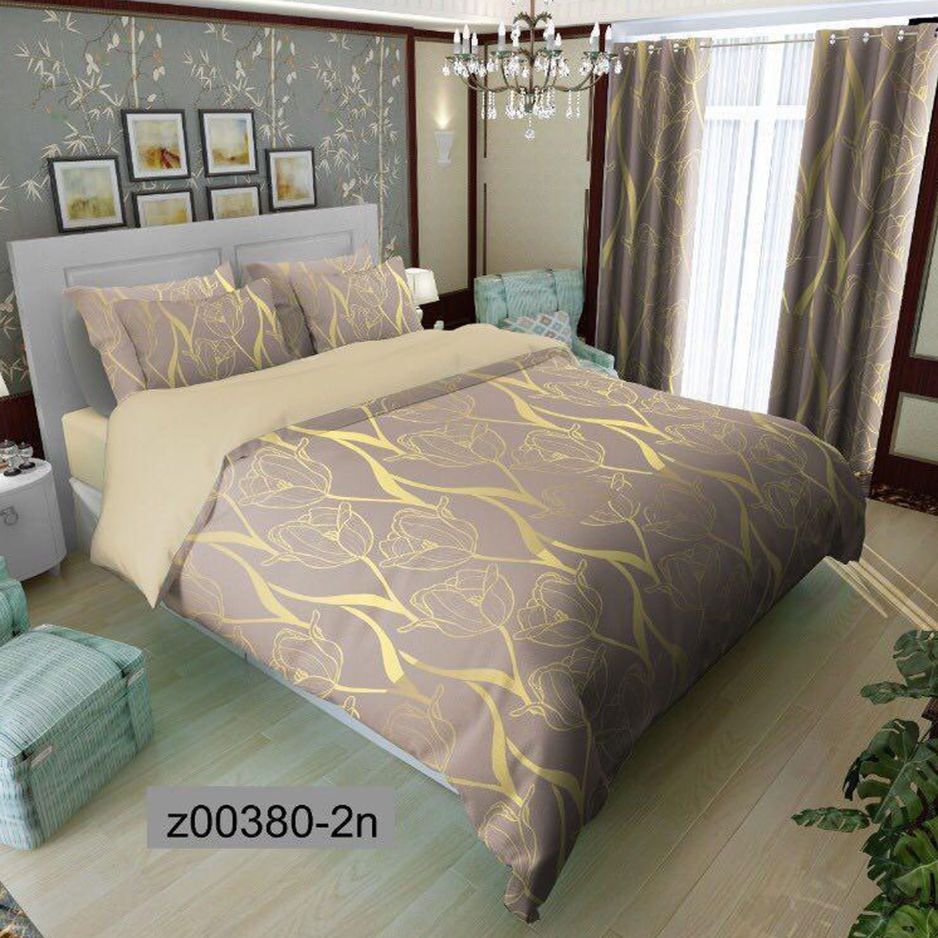 سرویس روتختی 1 نفره تنسل چاپی برندترک لند (Turk Land)  کد z 380