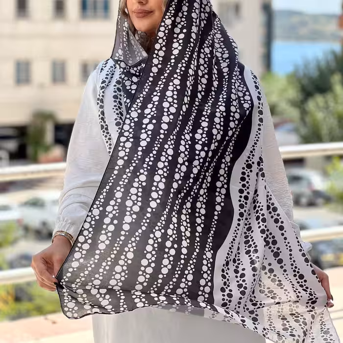 شال نخی اعلا کیفیت تضمینی در دستدوز لیز نیس ایستایی عالی قبل از ثبت موجودی گرفته شود