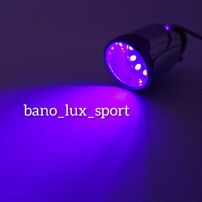 سر اگزوز چراغ دار  مقاوم در برابر حرارت رنگ نور آبی  ( نصب سیم سر اگزوز به چراغ خطر عقب)نصب روی تمام خودروها 