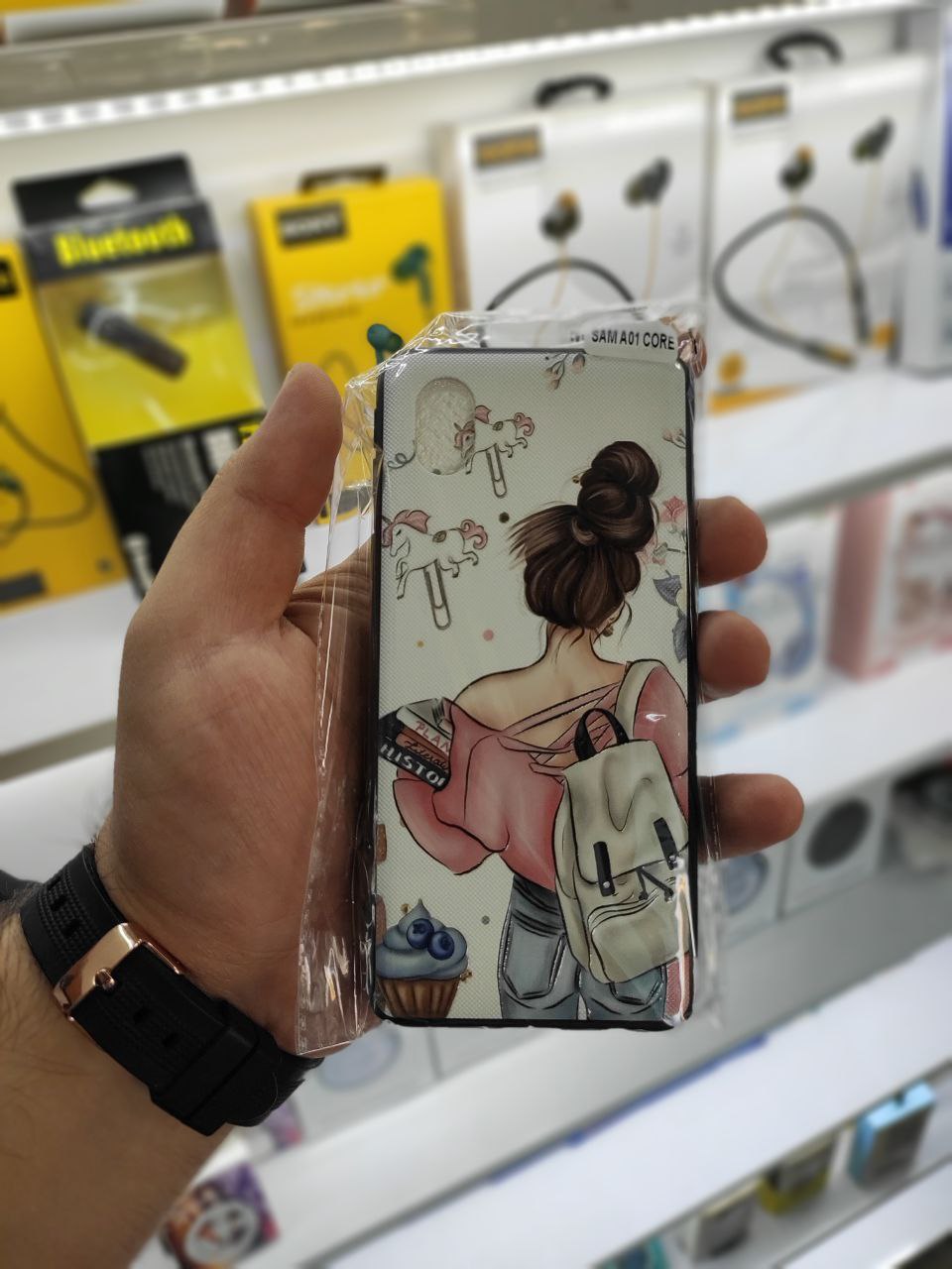 کاور طرح دار 20 مناسب برای گوشی موبایل samsung A01 core