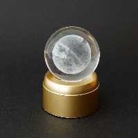 چراغ خواب گوی شیشه ای مدل چرخشی طرح ماه
