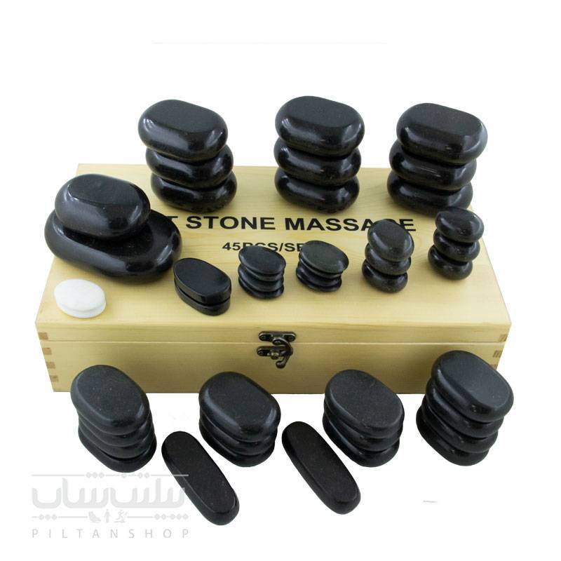 ست سنگ ماساژ بازالت 45 عددی