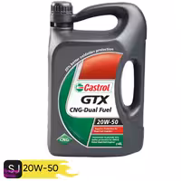 روغن موتور خودرو کاسترول مدل GTX CNG Dual Fuel ظرفیت 4 لیتری 20W50