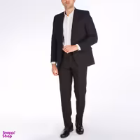 ست کت و شلوار دراپ 4 مطهری کد 100 رنگ مشکی