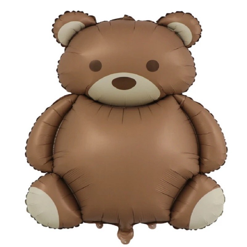 بادکنکی فویلی خرس قهوه ای - بادکنک فویلی تدی - بوکت بادکنکی تدی قهوه ای