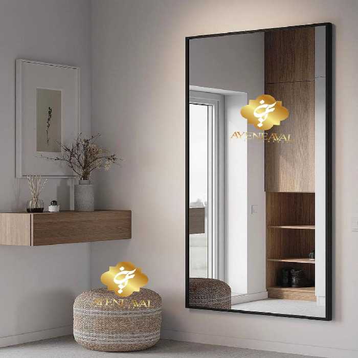 آینه قدی مدل نهال بانو | قاب چوبی مستطیل | سایز 70 *180 سانتیمتر - آینه اول