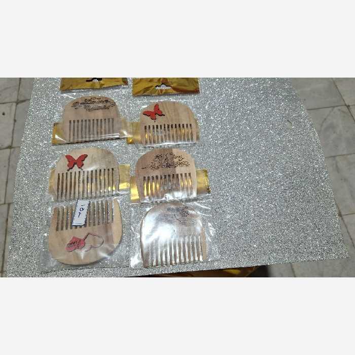 کد452 . شانه چوبی - شانه فانتزی . برس چوبی