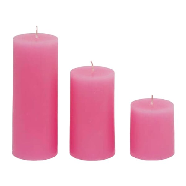 شمع استوانه ای سه عددی با قطر 6  (ارسال با تیباکس به صورت پس کرایه)