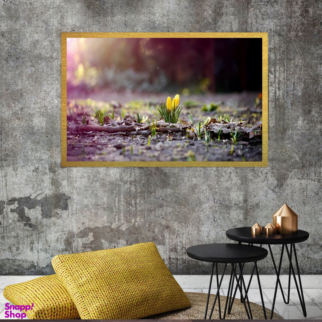 تابلو بکلیت طرح طبیعت و گل مدل قاب شاسی T-S8555