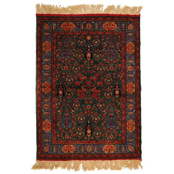 فرش دستباف سه متری طرح باغ بهشت خراسان کد 140501