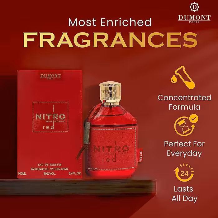 ادو پرفیوم مردانه دمونت پاریس نیترو مدل Red حجم 100 میلی لیتر