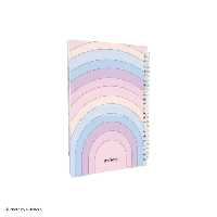 دفتر جلدسخت 100برگ سری رنگی پیتیکو کد 523Pitico 100 sheets  colored notebook