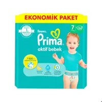 پوشک بچه پریما ترکیه سایز 7 بسته 34 عددی تاریخ جدید