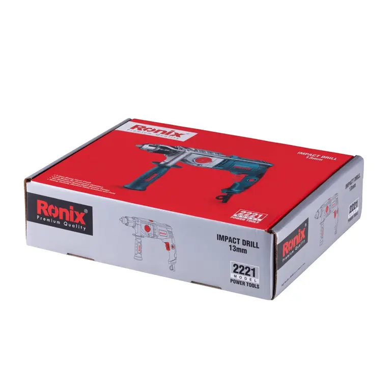 دریل برقی نیم تنه فلزی گیربکسی 1050 وات  مدل 2221 رونیکس