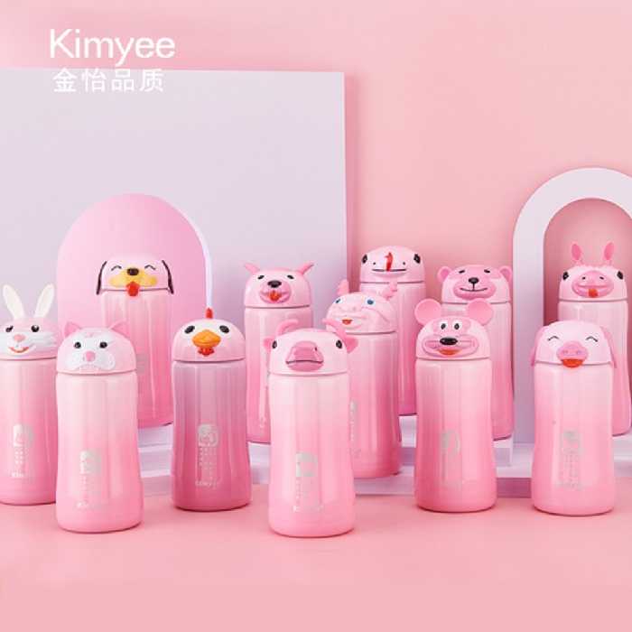 ماگ استیل دوجداره حیوانات فانتزی درب دار