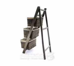 جا سیب زمینی و پیاز چوبی دو کشو سفید پلوتون کد 451