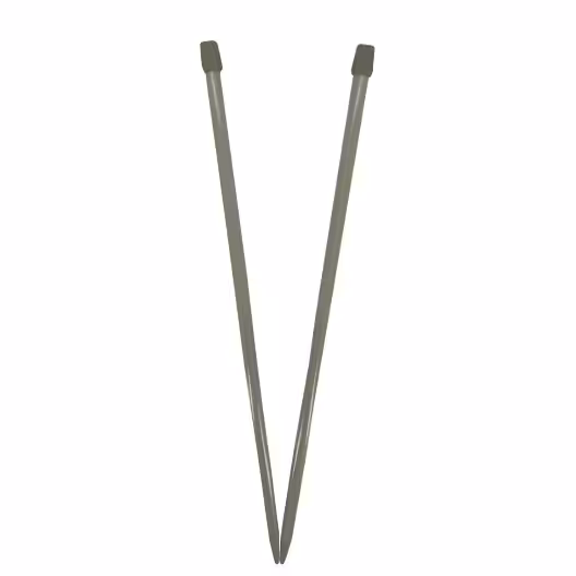 دو میل بافتنی بلند تفلون شماره 10 (بسته 12 جفتی)(سایز ده)(عمده)